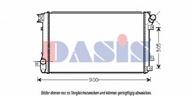 AKS DASIS 180059n -  Радиатор, охлаждение двигателя